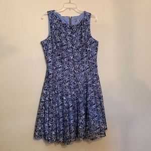 Danny & Nicole Sleeveless Floral Print Dress